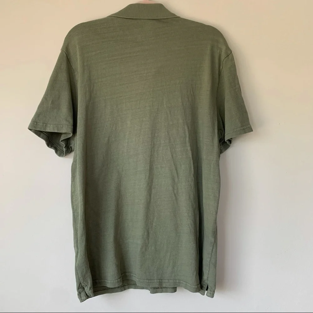Timberland Men's Polo Shirt Olive Green Short Sleeve Casual Everyday Size Large - Picture 6 of 6
